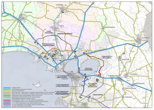 CIS TARANTO, LA PROVINCIA DI TARANTO PRESENTA IL MASTERPLAN DELLA VIABILITA&#039; DELL&#039;AREA METROPOLITANA