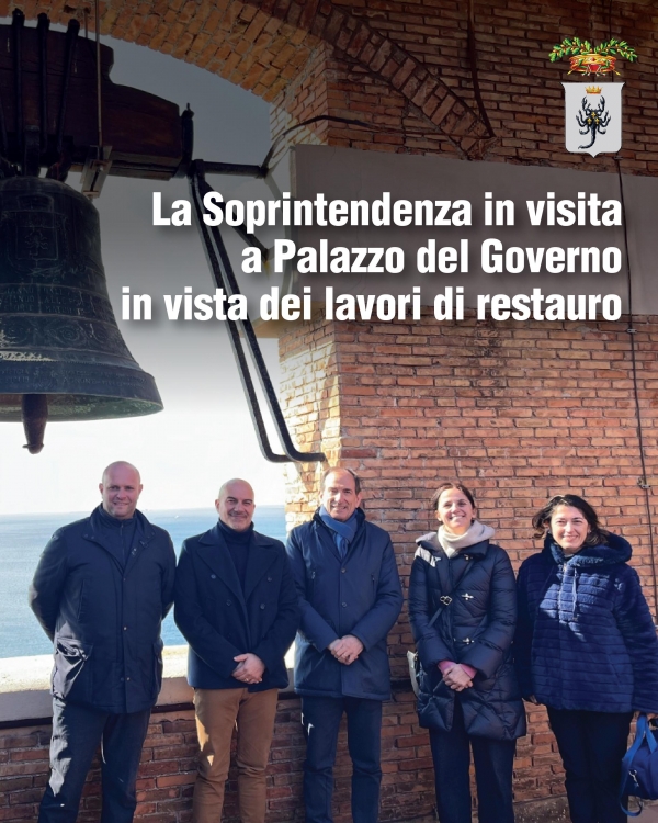 La Soprintendenza in visita a Palazzo del Governo in vista dei lavori di restauro