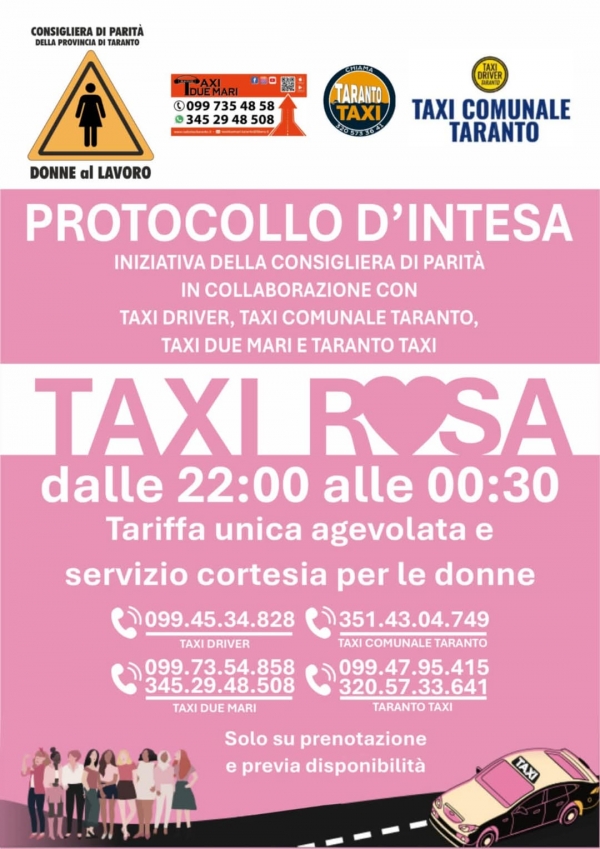 SERVIZIO TAXI ROSA
