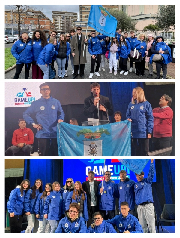 Game Upi 2024, i giovani tarantini a Roma per la cerimonia finale