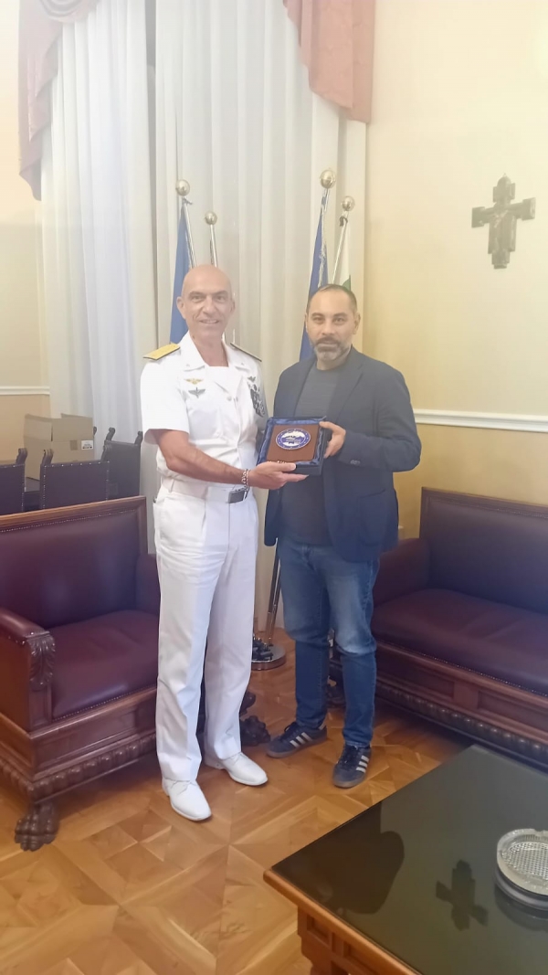 Il saluto del Presidente della Provincia all&#039;ammiraglio Armando Simi